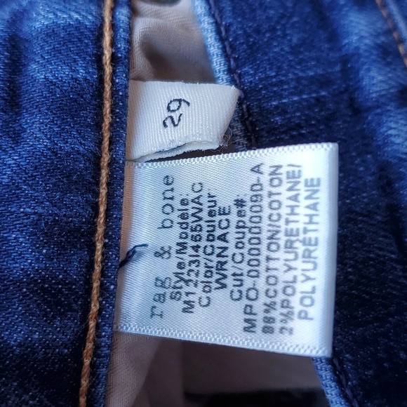Rag & Bone Medium Blue Denim Fit 2 Slim Jeans 29 - Picture 5 of 10